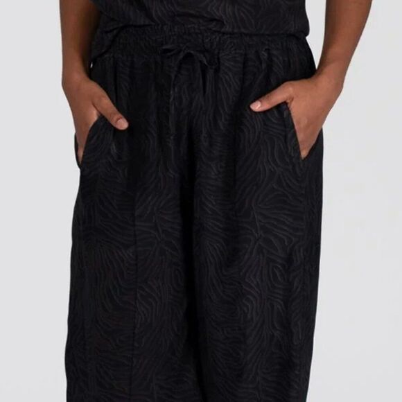 Tucker NYC The Camilla Pant Black Tiger in Silk Stretch Charmeuse Animal Print - Picture 2 of 2